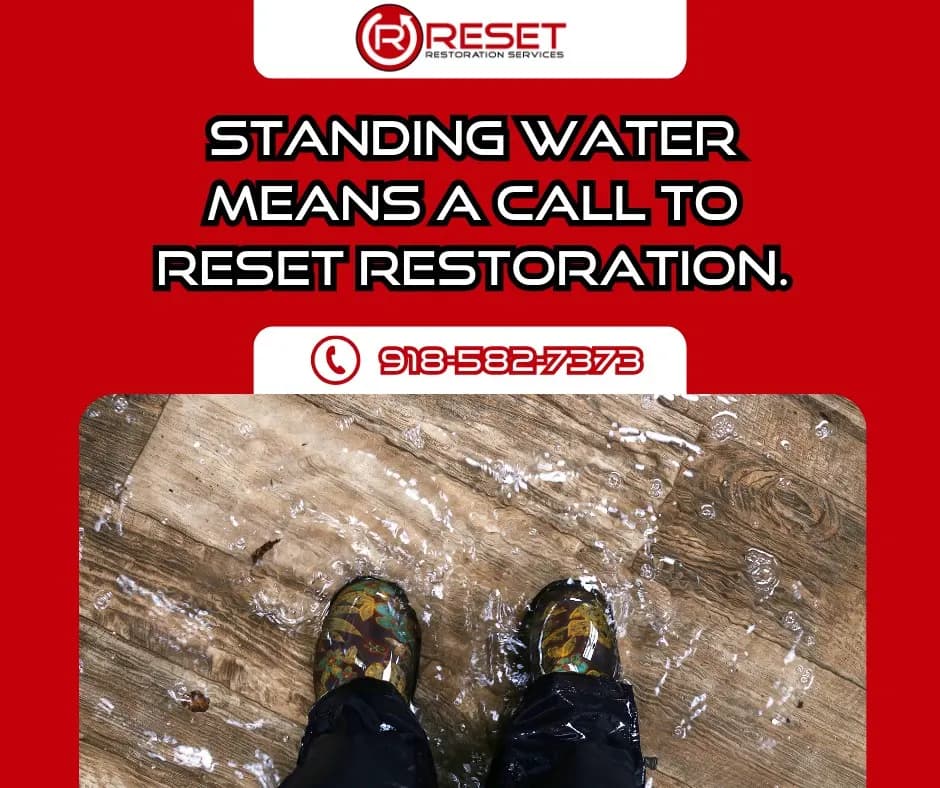 Reset Restoration business background image